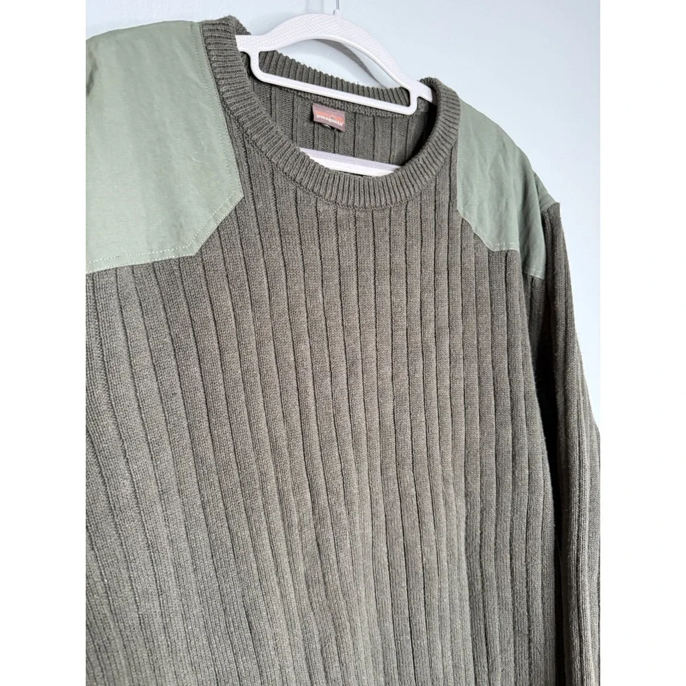 Patagonia mens fog cutter sweater‎ in green